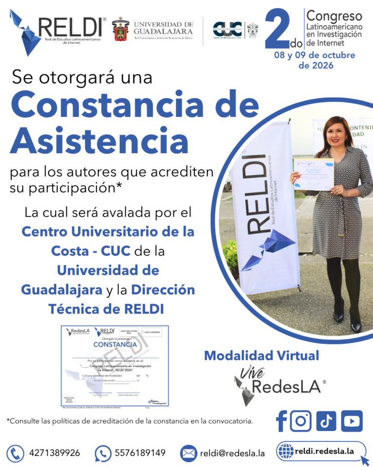 13. CONSTANCIA ASISTENCIA – 2.º CONGRESO RELDI 2026 reldi.redesla.la
