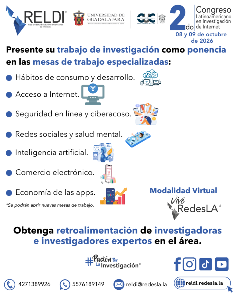 6. MESAS DE TRABAJO – 2.º CONGRESO RELDI 2026 reldi.redesla.la